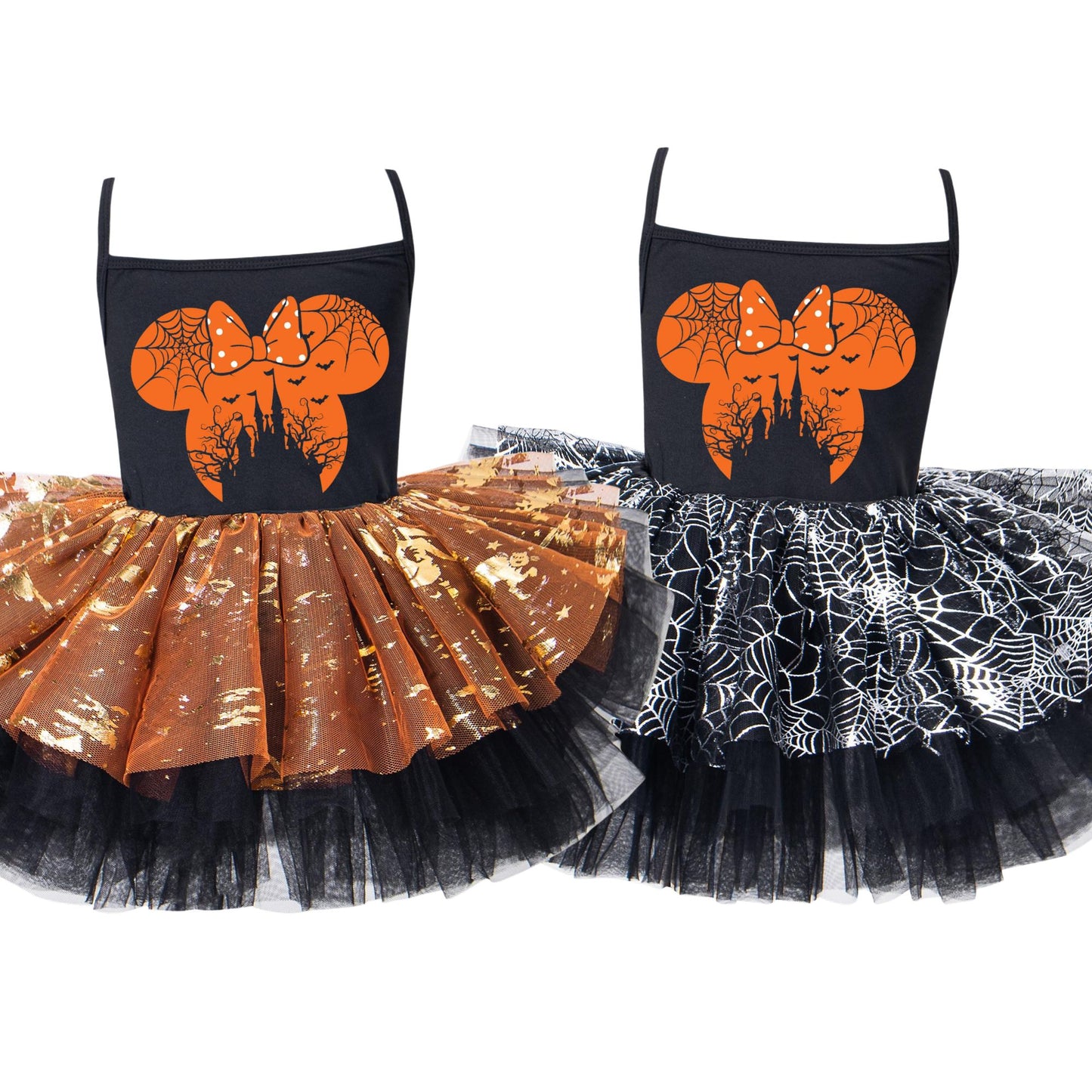 Bow Head Catsle Halloween Tutu Dress