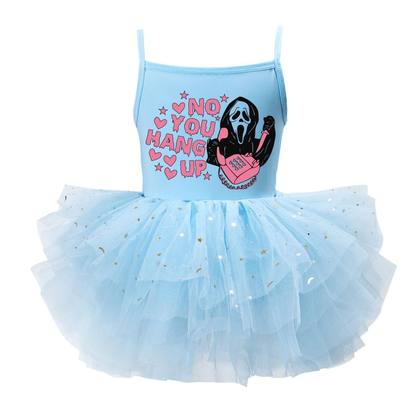 Cute No You Hang Up Halloween Tutu Dress