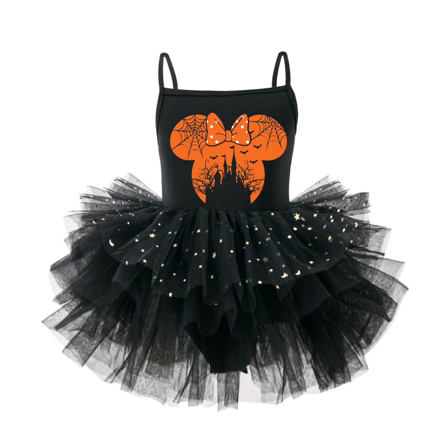 Bow Head Catsle Halloween Tutu Dress