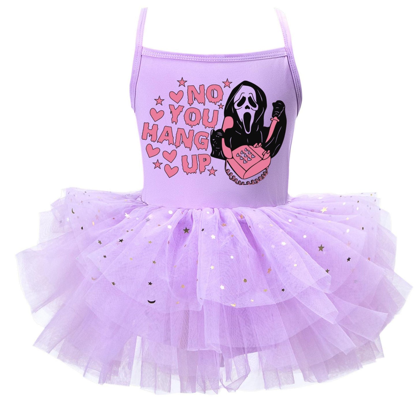 Cute No You Hang Up Halloween Tutu Dress