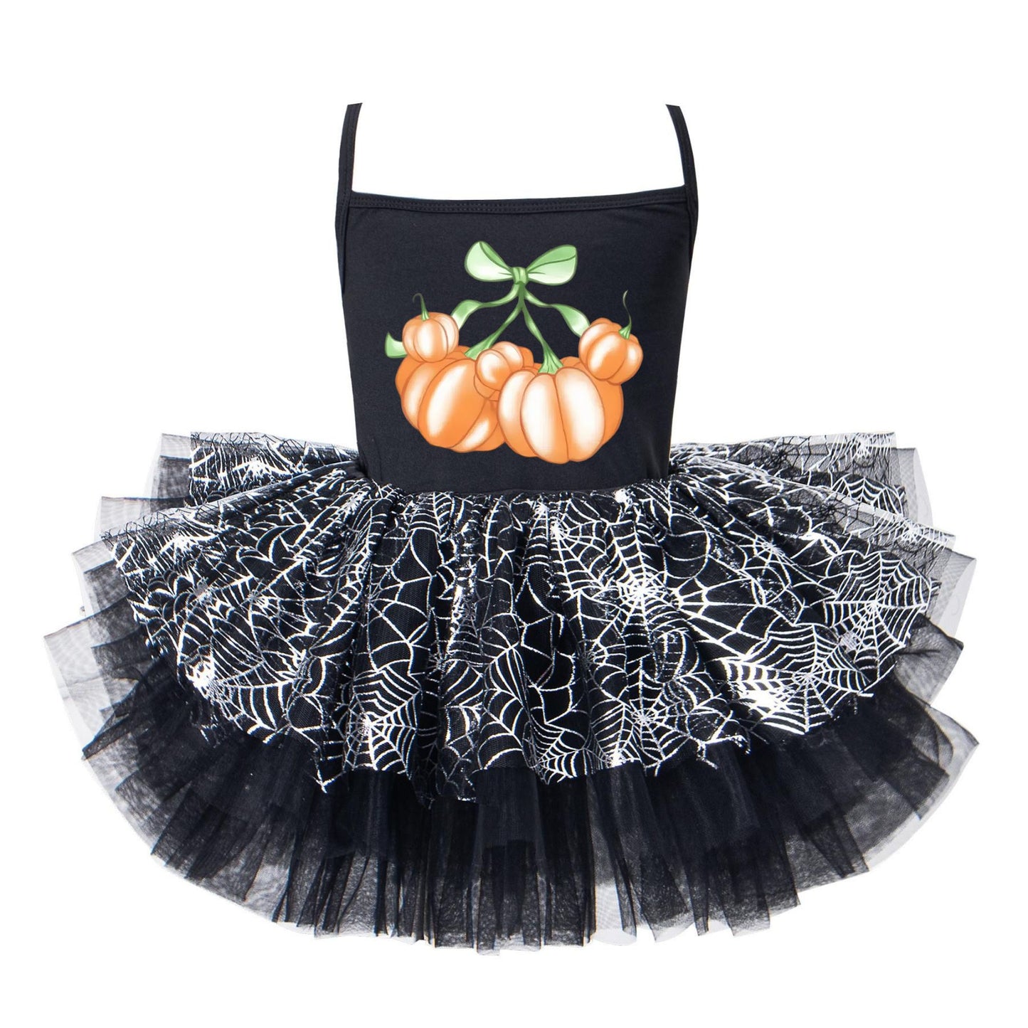Pumpkin Bow Cute Halloween Tutu Dress