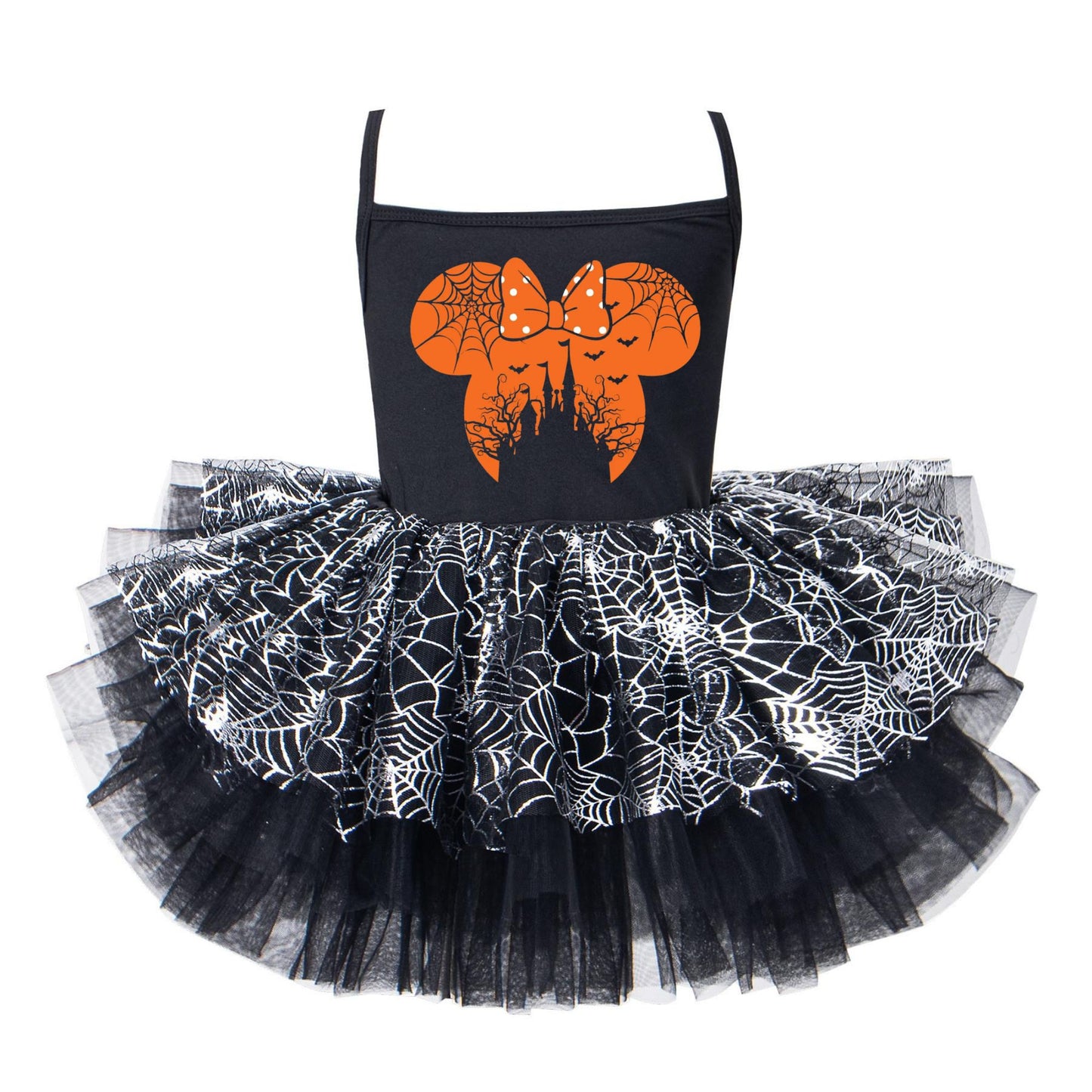 Bow Head Catsle Halloween Tutu Dress