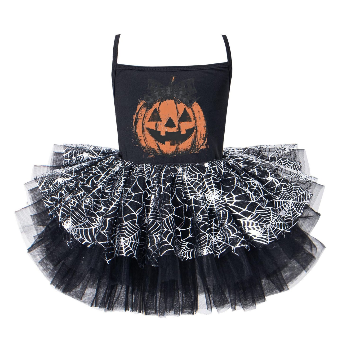 Preppy Jack o Lantern Halloween Tutu Dress