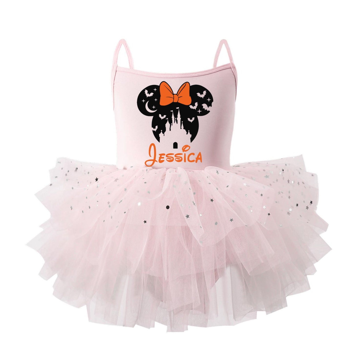 Bow Spooky Head Halloween Tutu Dress