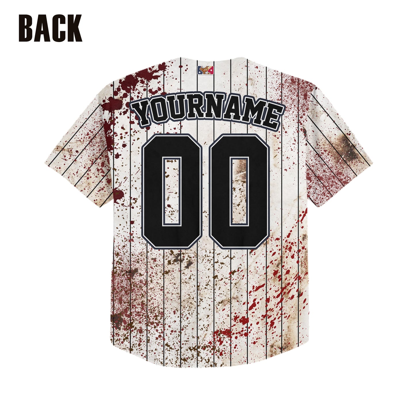 Custom Halloween Simple Black Baseball Jersey Zombies Cosplay