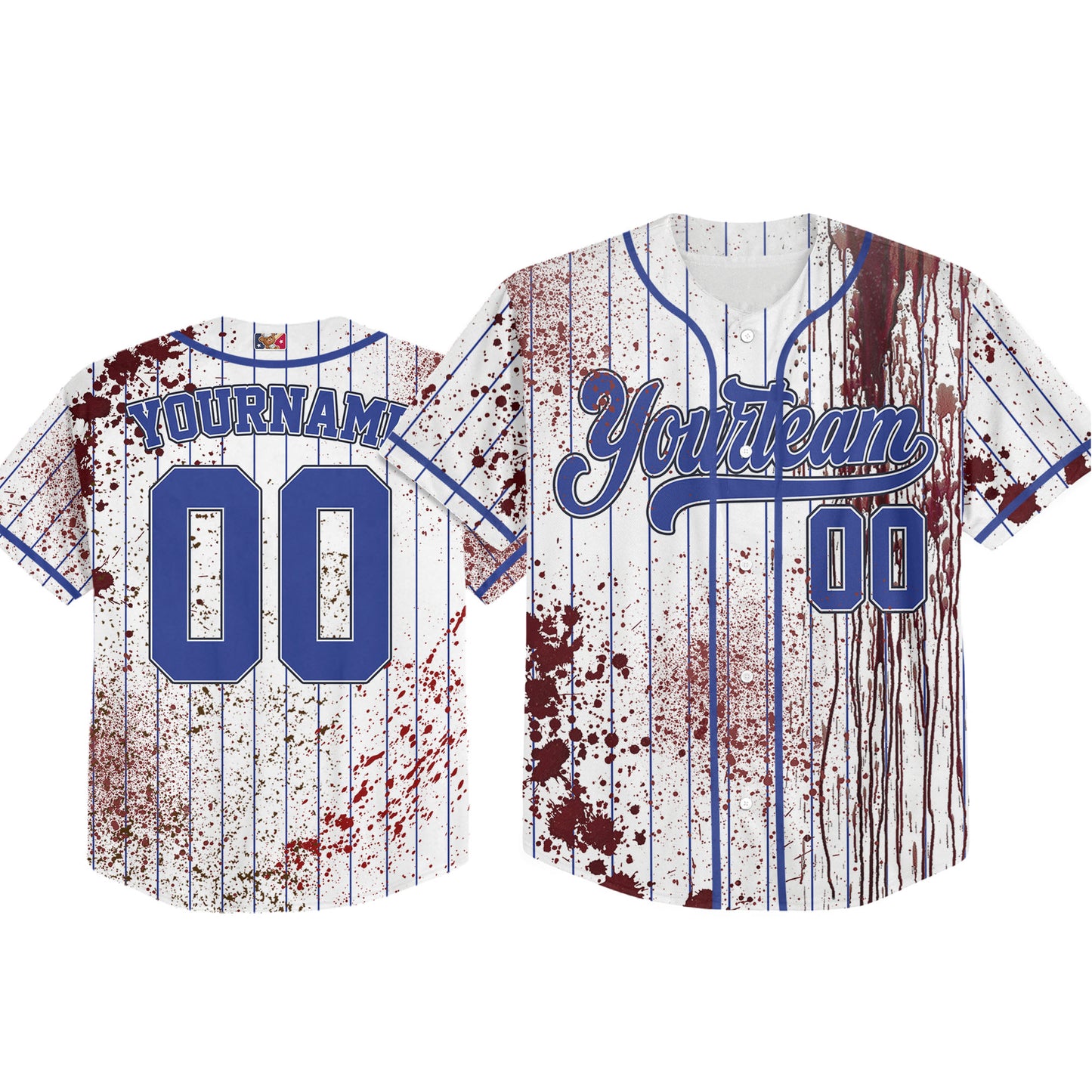 Custom Halloween Basic Hunter Green Baseball Jersey Zombies Cosplay