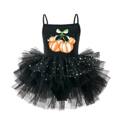 Pumpkin Bow Cute Halloween Tutu Dress