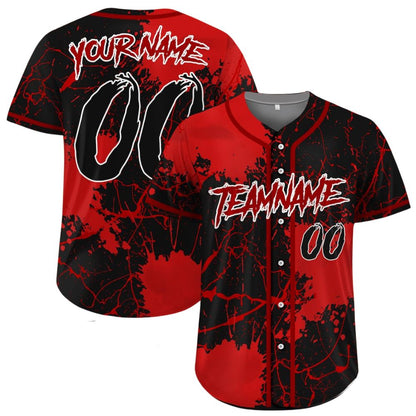 Custom Halloween Party Tee Scary Costume Baseball Jersey